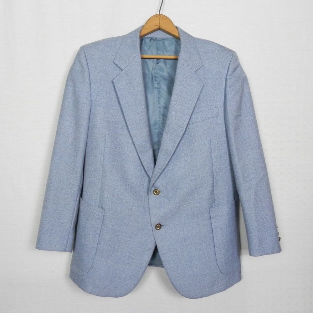 Vintage | Italian Snazzy Light Blue Sport Coat 40
